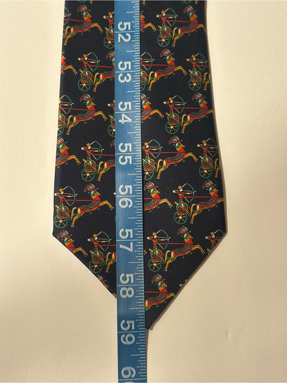 Vintage Neiman Marcus Designer Collections Silk Tie-Richel Equestrian - Picture 9 of 10